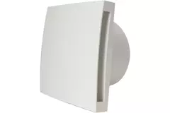 Badeværelsesventilator Ø 100 mm hvid med timer – Design EET100T