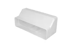 Rektangulær plastreduktion - 220x90 mm til 220x55 mm - KS29-25