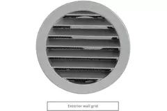Isoleret facadeventil til naturlig ventilation med diameter 100 mm – SPK2-100