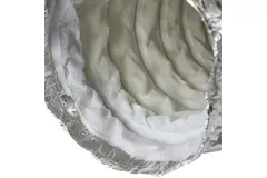 Fleksibel lyddæmper, ikke-vævet, med tilslutningsdiameter 200 mm, længde 1.000 mm