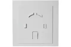 Badeværelsesventilator Ø 100 mm – frontpanel i blank hvid plast