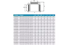 Termoduktisoleret T-stykke diameter 250 mm med samlestykke til 200 mm