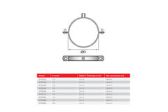 Thermoduct 13 mm beslag 180 mm - PC13TD