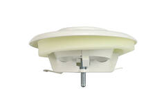Ventilationsudstødningsventil i metal 160 mm med friktionsfjedre - DVS-C160 - RAL 9016