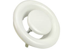 Ventilationsudstødningsventil i metal 160 mm med friktionsfjedre - DVS-C160 - RAL 9016