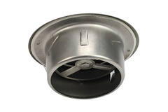 Ventilationsventil i rustfrit stål 125 mm udsugning og indblæsning med friktionsfjedre - DVI-C125