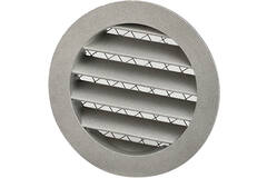 Vægdiffusor 100 mm udeluft aluminium - EL-A-RLP100