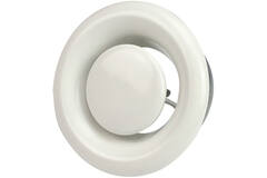 Udluftningsventil 100 mm metal - E-DVS100 RAL9010