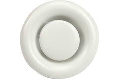Ventilationsudblæsningsventil 200 mm metal - E-DVS200 RAL9010