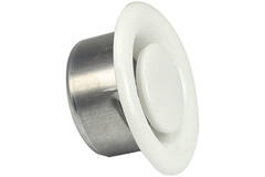Ventilationsudblæsningsventil 200 mm metal - E-DVS200 RAL9010