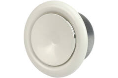 Ventilationsventil 100 mm metal - S-DVS100 RAL9010