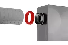 Tilslutningsstykke til isoleret EPS-kanal – 150/160 mm