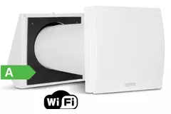 Decentraliseret WTW HRU-væg med Wi-Fi-modul 60 m³/t - Ø150 - HRU-WALL-WI-150-60