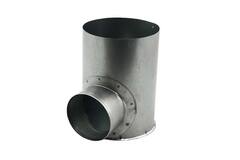 Forbindelse til galvaniserede rektangulære ventilationskanaler diameter 150 mm H = 80 mm enkelt