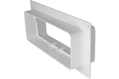 Rektangulær plasttilslutningsflange 220x90mm (KFS29)