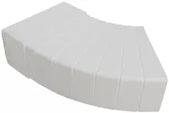Rektangulær, plastik, vandret, 15-60° bøjning, 110 x 55 mm – KLH15-60