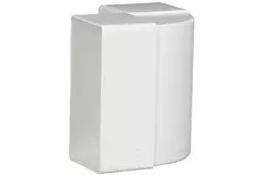 Rektangulær, plastik, lodret, 90° bøjning, 110 x 55 - KLV