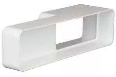 Rektangulær reduktion i plast – 220 x 55 mm til 110 x 55 mm – KS25-15