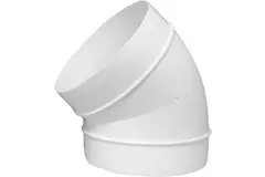 Rund plast 45° bøjning diameter: 150 mm AL150-45