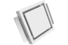 Ergovent rammeløs ventilationsventil firkantet 100 mm