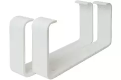 Rektangulære plastbeslag (2 stk.) 110 x 55