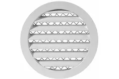 Aluminiumslegeringsrist Ø100 hvid - MRA100W