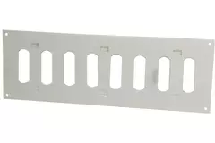 Justerbar, rektangulær lineære diffuser i metal 300x100 hvid - MR3010R