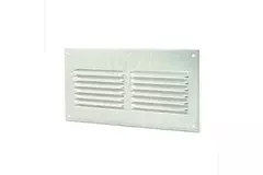 Ventilationsrist i metal, rektangulært 200x100 zink - MR2010ZN