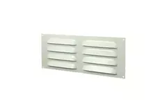 Ventilationsrist i metal, rektangulært 260x105 hvid - MR26105