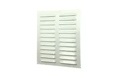 Ventilationsrist i metal, rektangulært 260x280 hvid - MR2628