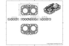 Vent-Axia UniflexPlus derdistributionsboks 18 x Ø 69 mm tilslutning på siden med Ø 160 mm studs