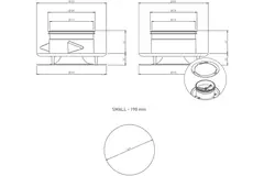Imaginair RLV Ø 125 mm indblæsnings- og udsugningsventil - monteringsfjedre - sort