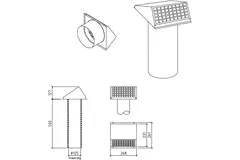 Thermoduct-væggennemføring 125 mm