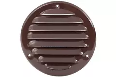 Ventilationsrist i metal rund 100 mm brun – MR100B – RAL8016