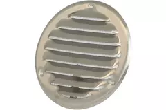 Ventilationsrist i metal, rund Ø 160 mm rustfri stål – MR160i