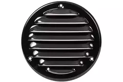 Ventilationsrist i metal rund 100 mm sort – MR100M - RAL9005
