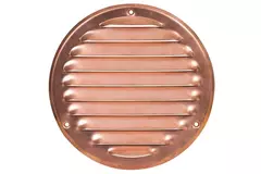 Ventilationsrist i metal, rund Ø 125 mm kobber – MR125Cu