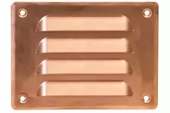 Ventilationsrist i metal, rektangulær 140x105 mm kobber – MR14105Cu