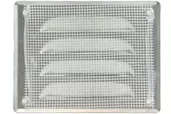 Ventilationsrist i metal, rektangulær 140x105 mm aluminium – MR14105Al