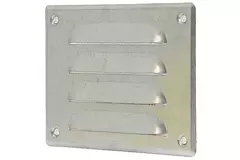 Ventilationsrist i metal, rektangulær 140x105 mm aluminium – MR14105Al