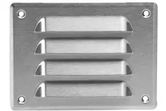Ventilationsrist i metal, rektangulær 140x105 mm rustfri stål – MR14105i