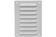 Ventilationsrist i metal, rektangulært 140x190 hvid - MR1419