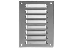 Ventilationsrist i metal, rektangulær 140x190 mm aluminium – MR1419Al