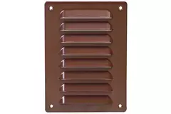 Ventilationsrist i metal, rektangulær 140x190 mm brun – MR1419B