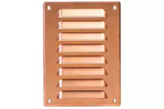 Ventilationsrist i metal, rektangulær 140x190 mm kobber – MR1419Cu