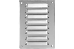 Ventilationsrist i metal, rektangulær 140x190 mm rustfri stål – MR1419i