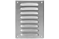Ventilationsrist i metal, rektangulær 140x190 mm zink – MR1419Zn