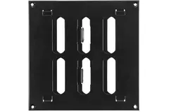 Justerbar lineære diffuser i metal 150x150 sort - MR1515RM