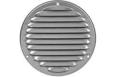 Ventilationsrist i metal rund Ø160 mm grå - MR160P