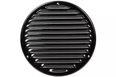 Ventilationsrist i metal rund Ø200 mm sort - MR200M